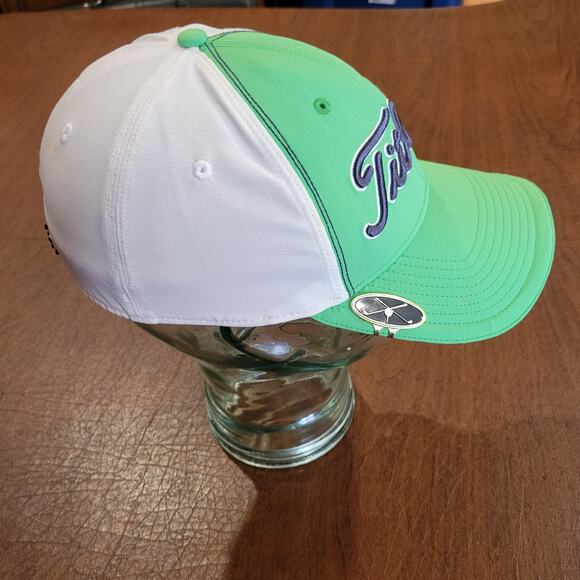 Titleist A-Flex Hat Cap Fitted Size S-M Green / White - Picture 2 of 8